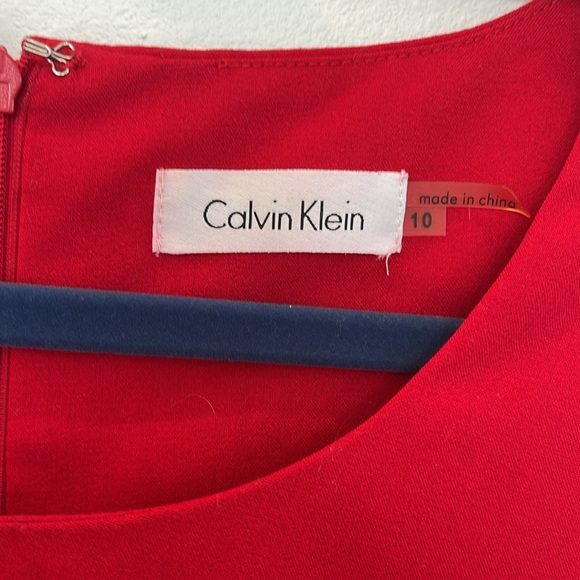 Calvin Klein Red Dress size 10 - Picture 3 of 5